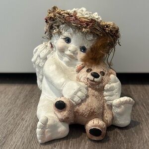 Dreamsicles Collectible Figurine Cherub with Teddy Bear